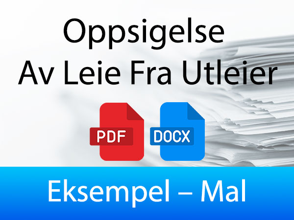 Oppsigelse Av Leie Fra Utleier