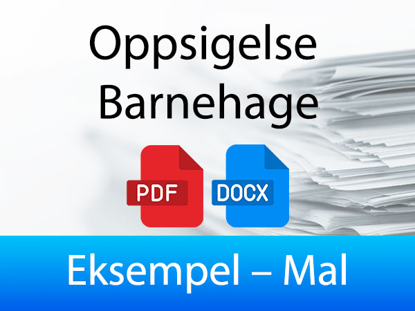 Oppsigelse Barnehage