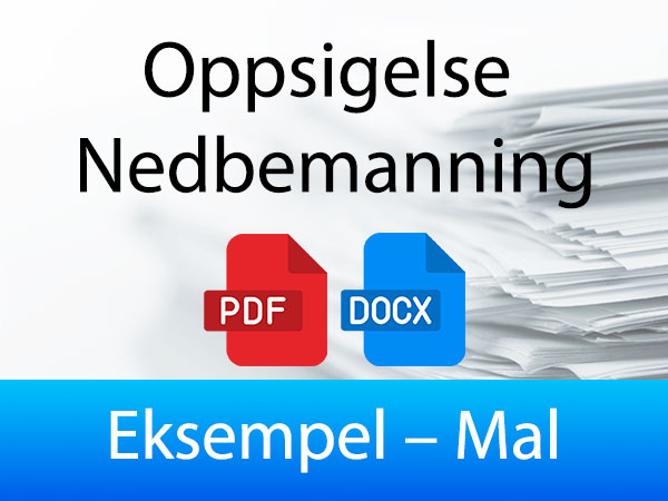 Oppsigelse Nedbemanning