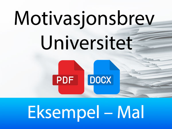 eksempel Motivasjonsbrev Universitet