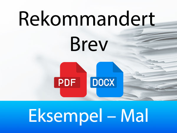 Rekommandert Brev eksempel