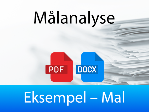 Eksempel for Målanalyse