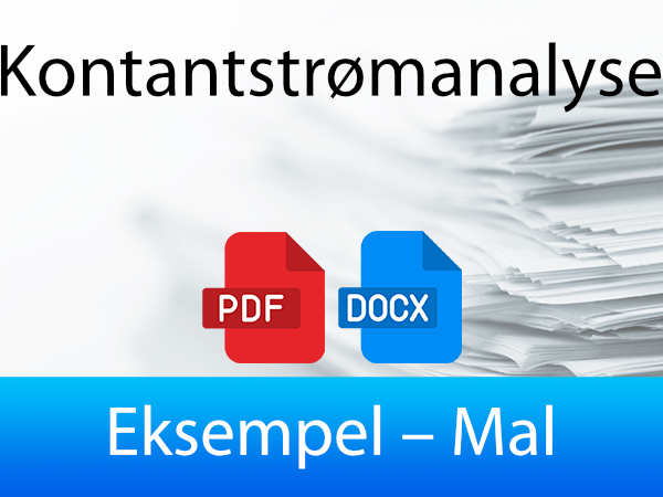 Eksempel – Mal for Kontantstrømanalyse